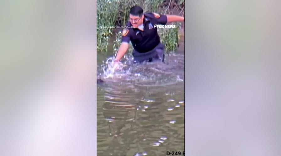 Fort Worth police RESCUE missing child from river