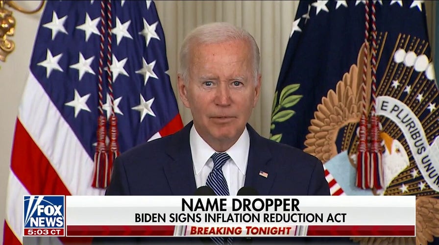 Biden signs Inflation Reduction Act into law despite claims it won't reduce inflation