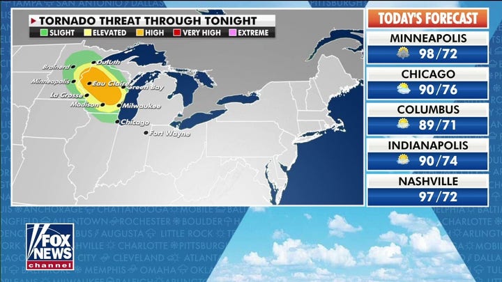 National weather forecast for July 28 