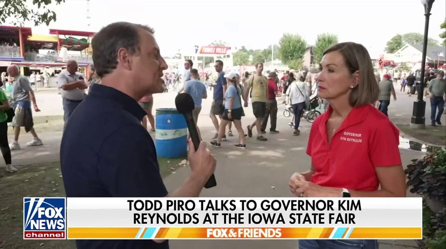 'America's in trouble': Gov. Kim Reynolds says Iowa State Fair attendees concerned about state of nation