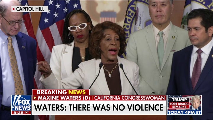 Rep. Maxine Waters claims 'no violence' by LA rioters