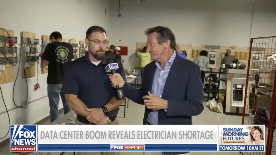 Data center boom brings rush to train electricians