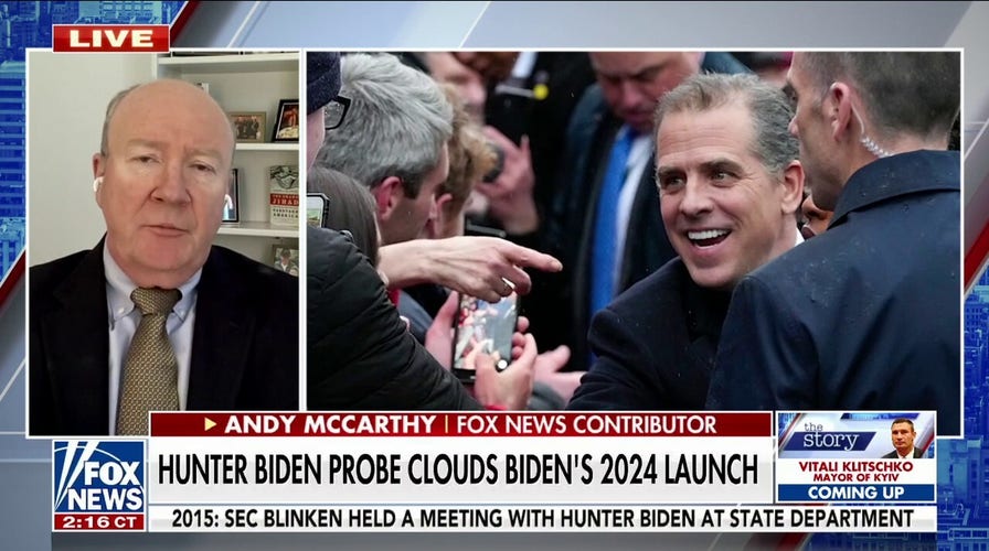 Andy McCarthy: Congress has a responsibility to get to the bottom of corruption evidence in Hunter Biden case