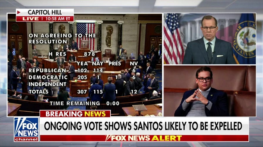 House votes to expel Santos from Congress in historic vote