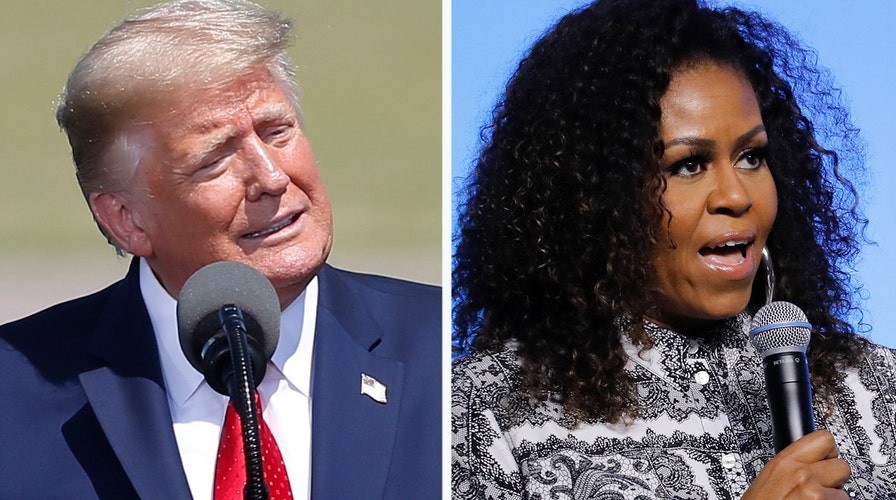Trump hits back at Michelle Obama with series of tweets