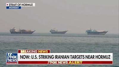 US strikes Iranian targets near Strait of Hormuz
