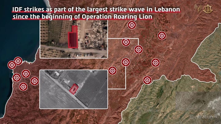 Israel Air Force aircraft taking off to strike Hezbollah targets in Lebanon