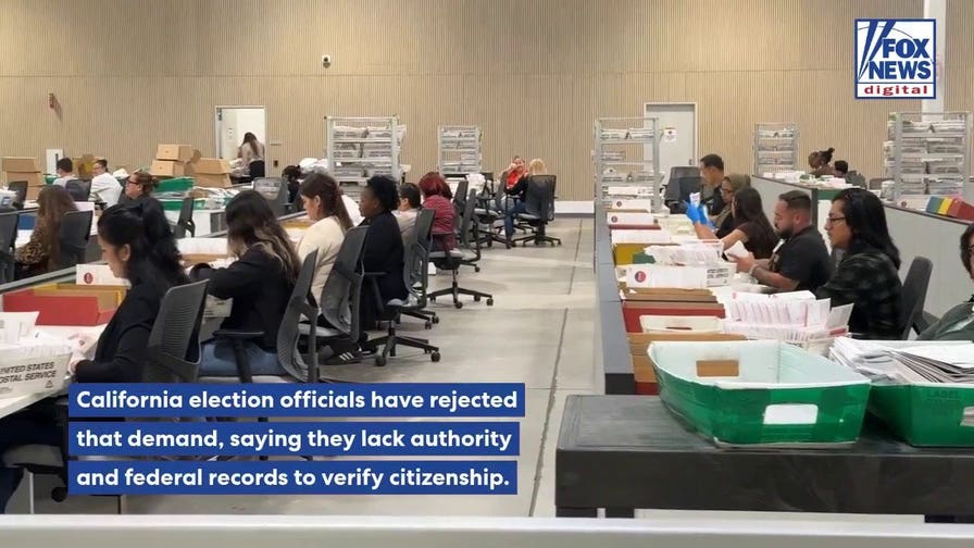 California faces court deadline in Trump administration's noncitizen voter dispute