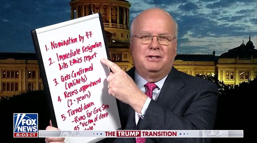 Karl Rove says it's 'highly unlikely' Matt Gaetz gets confirmed