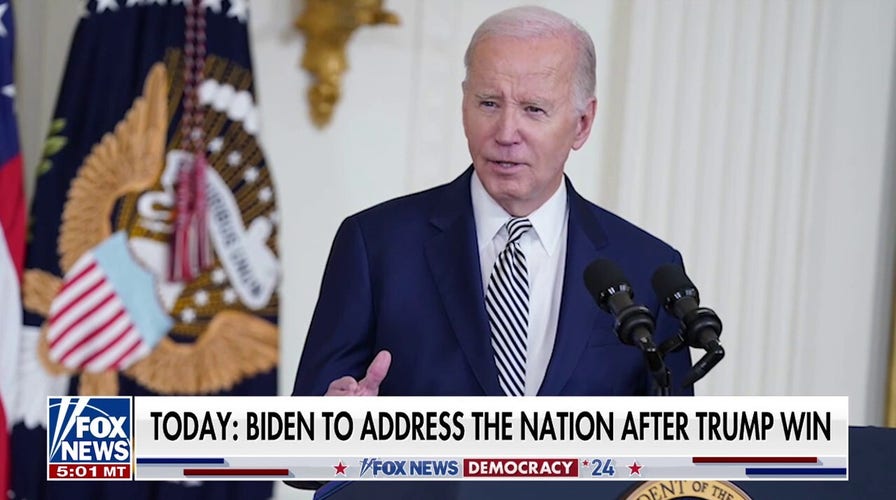 Biden to address country with Democrats in disarray after Harris' election loss