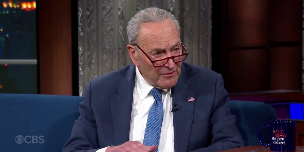 Colbert presses Schumer from the left over voting for GOP spending bill