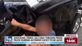 Police dashcam captures moment child is ejected from truck during crash - Fox News