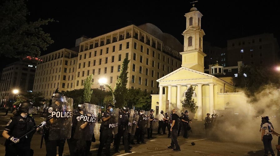 Cleanup begins after fire damages historic DC church during riots