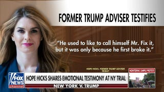 Hope Hicks 'broke down in tears' in testimony during NY v. Trump trial: Madeleine Rivera - Fox News