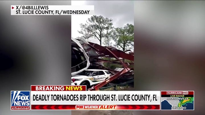 Deadly tornadoes destroy sheriffs facility in St. Lucie County, Florida