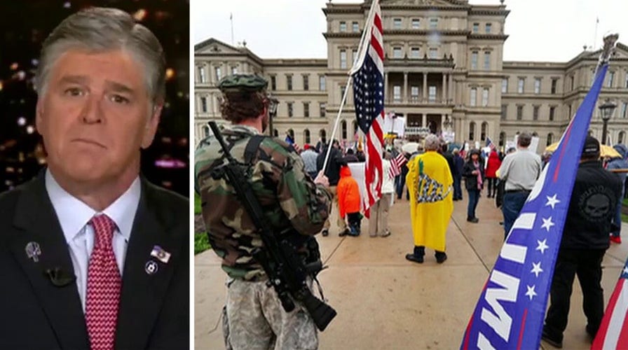 Sean Hannity praised for criticism of armed Michigan protesters
