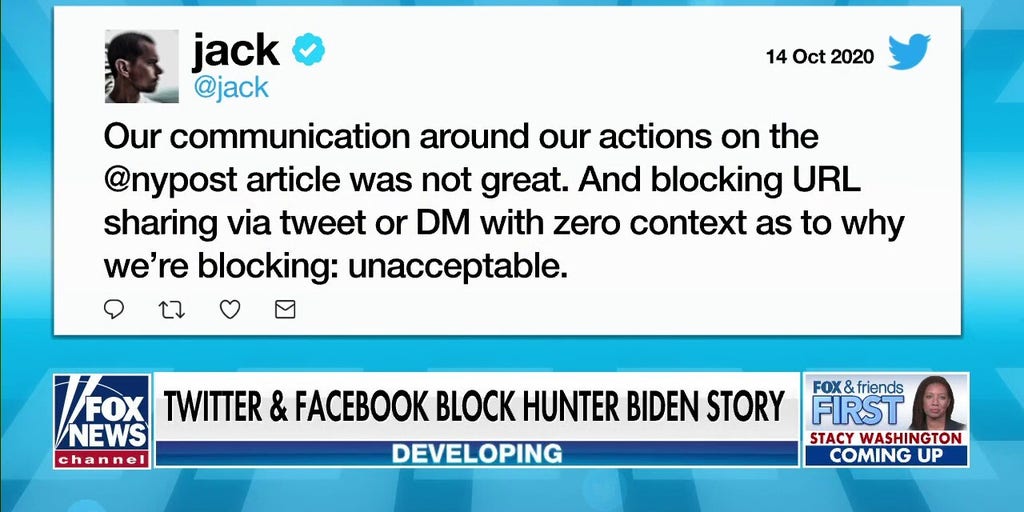 Twitter’s Decision To Block NY Post’s Hunter Biden Story 'unacceptable ...