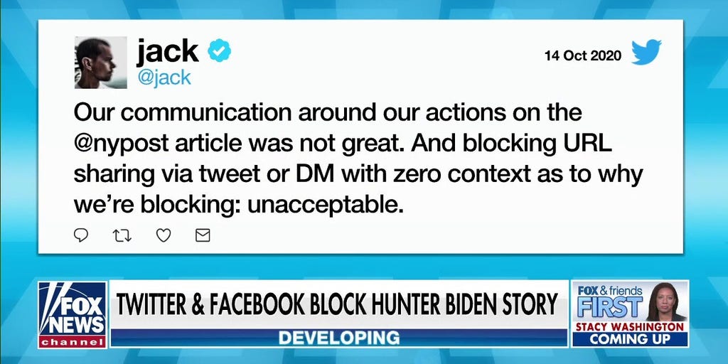 Twitter S Double Standard Emerges After Ny Post Hunter Biden Story Blocked Other Media Get Pass Critics Say Fox News