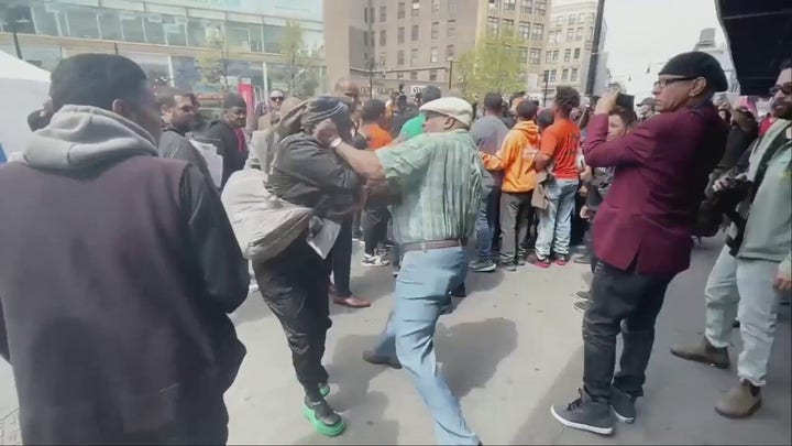 Man sucker-punches woman during NYC Earth Day Event feet away from Eric Adams