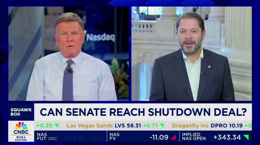 Dem Sen. Ruben Gallego pushes back on CNBC host over Obamacare