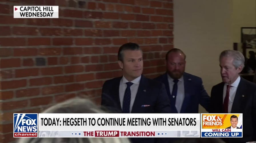 Hegseth continues meetings with GOP senators on Capitol Hill