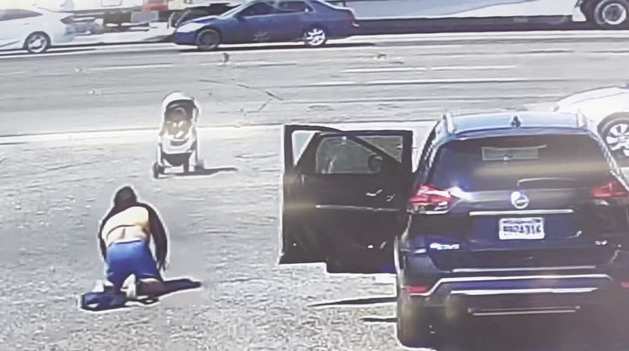 Baby rolling toward Southern California traffic saved by good Samaritan