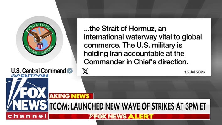 CENTCOM announces second wave of US strikes on Iran in one day
