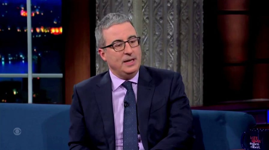 Liberal British HBO host tells Colbert he's staying in America and 'going down with the Titanic'