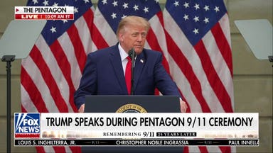 Trump honors 9/11 victims at Pentagon memorial ceremony