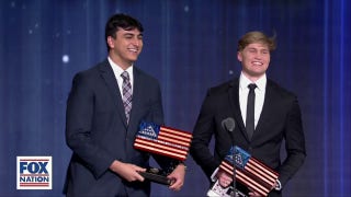 UNC fraternity brothers awarded for defending flag against mob: 'Listen to what the red, white and blue truly means to us' - Fox News