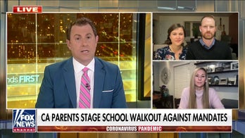 Parents in California pushback against vaccine mandate with walkout