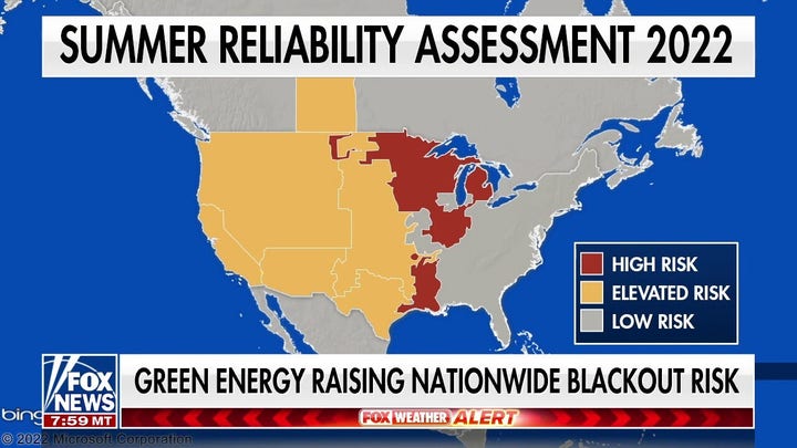 Over half US at high risk of blackouts