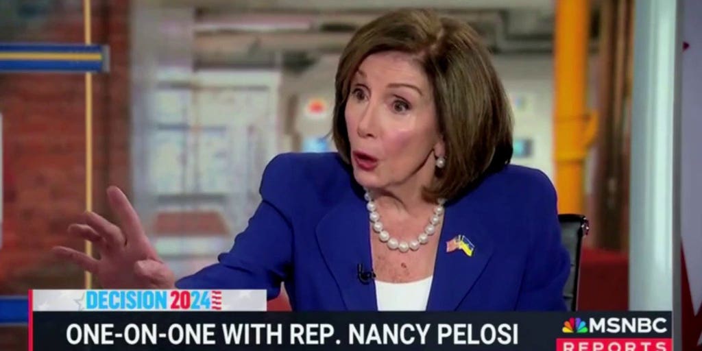 Pelosi snaps at MSNBC host, says defending Trump 'may be your role, but ...