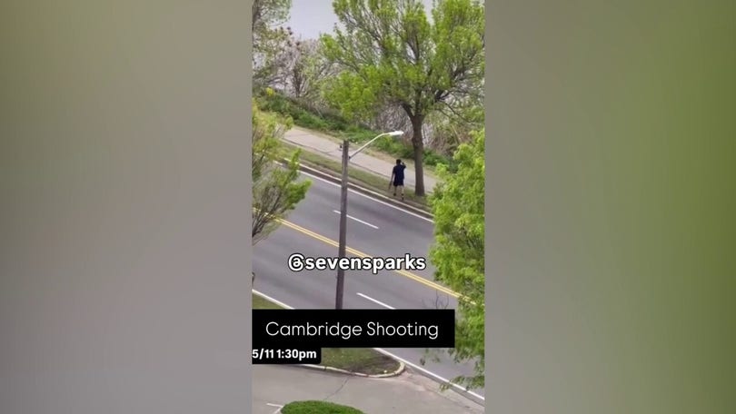 Shocking video shows gunman firing rifle in Cambridge street