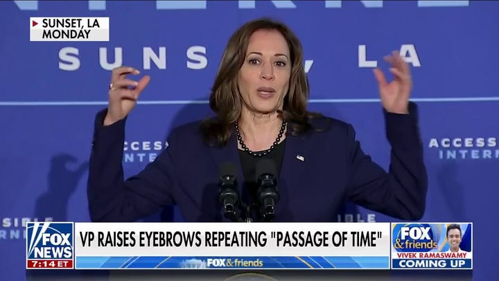 VP Kamala Harris raises eyebrows with 'passage of time' remarks