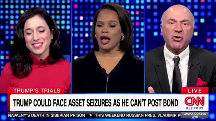 Kevin O'Leary battles CNN host in heated debate over Trump fraud case: 'I am speaking'