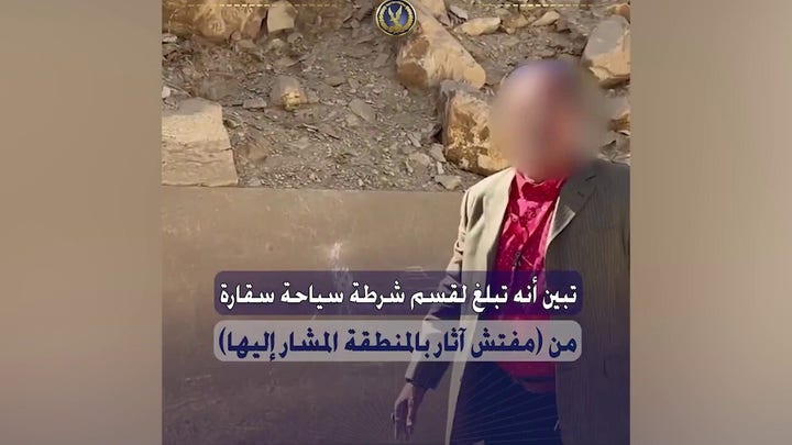 Viral video shows tour guide drawing on pyramid before arrest