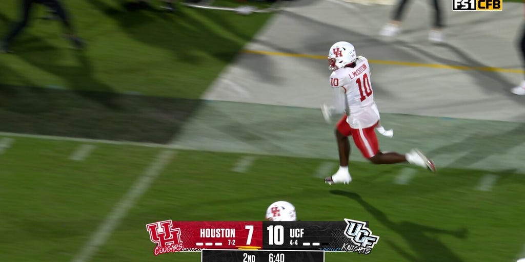 Houston's Latrell McCutchin scores 45-yard pick six to take lead against UCF
