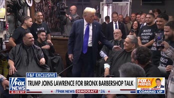 Trump joins 91���� at NYC barbershop hit hard by inflation