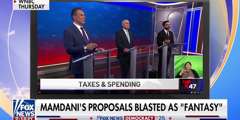 NYC mayoral candidates clash on Mamdani's proposals at first debate
