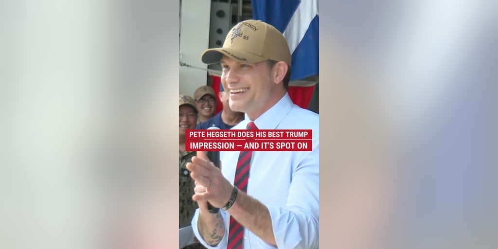 Pete Hegseth does his best Trump impression — and it's spot on