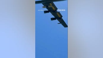 WATCH: US Air Force bomber spotted in the skies over the UK