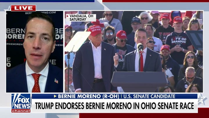 Trump-backed Ohio Senate candidate Bernie Moreno: Voters want America-first candidates