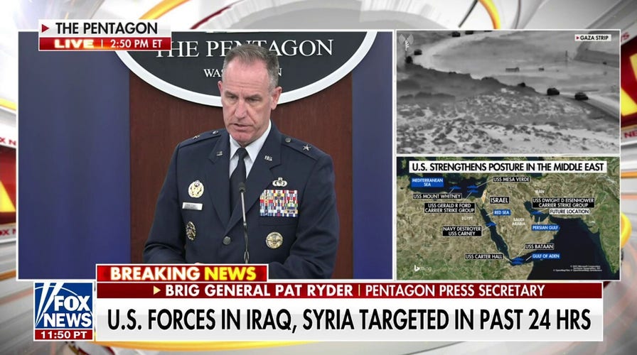 Pentagon ‘aware’ of an ‘unsuccessful’ attack on US base today