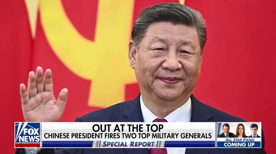 Chinese president fires 2 top military generals, could signal military intentions against Taiwan
