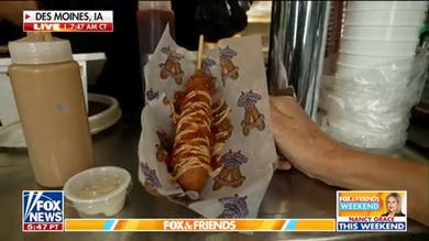 Steve Doocy, Gov. Kim Reynolds illustration chaotic caller Iowa State Fair foods