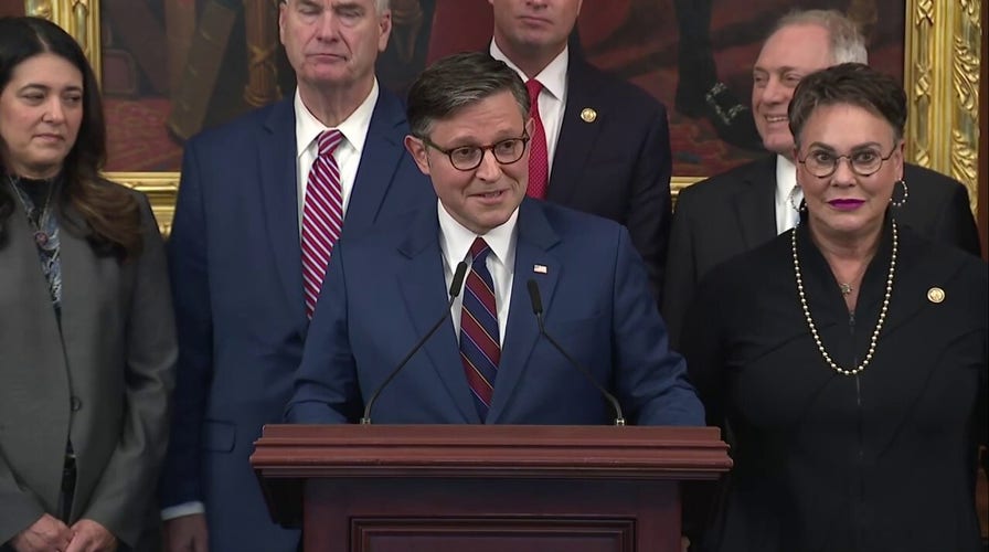 Speaker Johnson says 'it's been a great run' for President Trump, discounts idea of third term