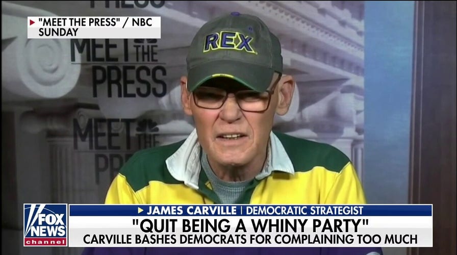 'The Five' react to James Carville's stunning rebuke of 'whiny' Democrat Party 