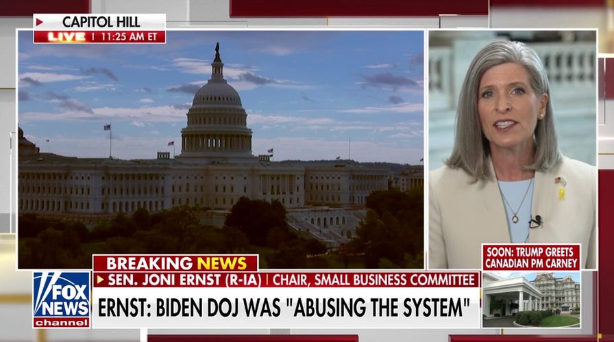 Sen. Ernst blasts ‘deep state,’ Biden administration for targeting Republicans