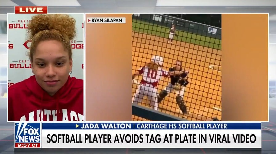 Softball player's amazing slide into home goes viral